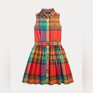 Polo by Ralph Lauren Madras Plaid Sleeveless Dress